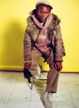 Load image into Gallery viewer, Topographic Emblem Hoodie in Clove