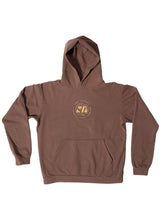 Load image into Gallery viewer, Topographic Emblem Hoodie in Clove