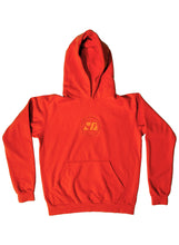 Load image into Gallery viewer, Topographic Emblem Hoodie in Lava