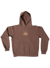 Load image into Gallery viewer, Topographic Emblem Hoodie in Clove
